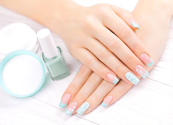 Luxury gel nail art design